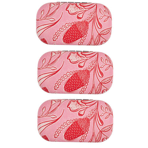 3PK Annabel Trends Safe Keeper Storage Case Organiser 8x5cm Trailing Natives