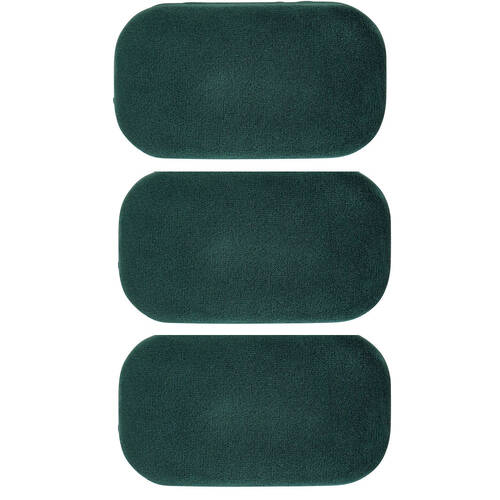 3PK Annabel Trends Velvet Safe Keeper Storage Case Organiser 8x5cm Emerald