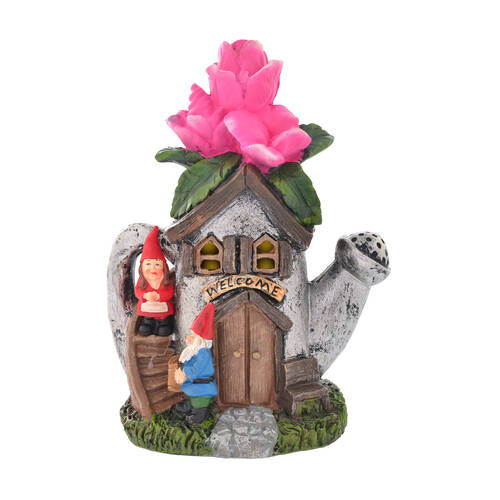 Gibson Gifts Garden Gnome Teapot LED Light Ornament Decor