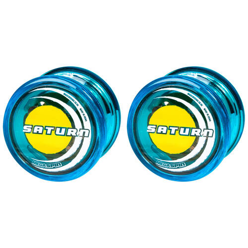 2PK Wicked Mega Spin Saturn Round Lightweight YoYo Childrens Toy Assorted