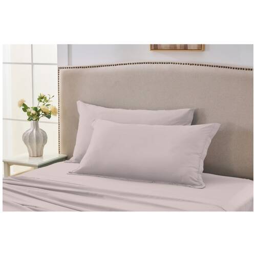 2PK Grosvenor House 500TC Egyptian Cotton Body Tailored Pillowcase Pink 