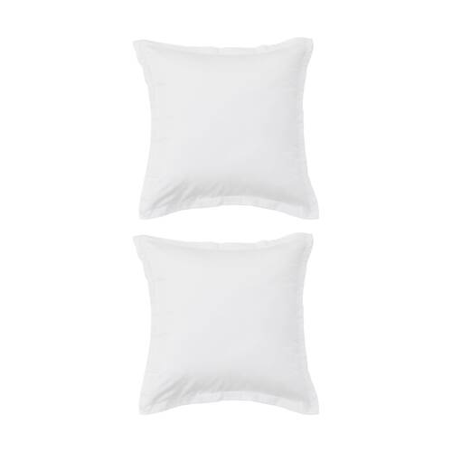 2PK Grosvenor House 500TC Egyptian Cotton Tailored European Pillowcase White