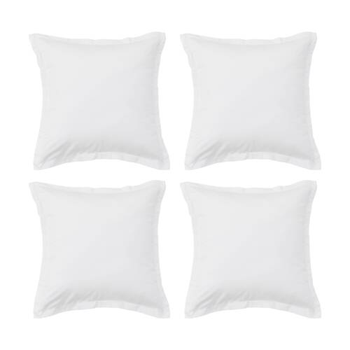 4PK Grosvenor House 500TC Egyptian Cotton Tailored European Pillowcase White