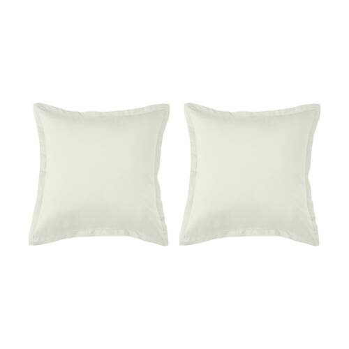 2PK Grosvenor House 500TC Egyptian Cotton Tailored European Pillowcase Taupe