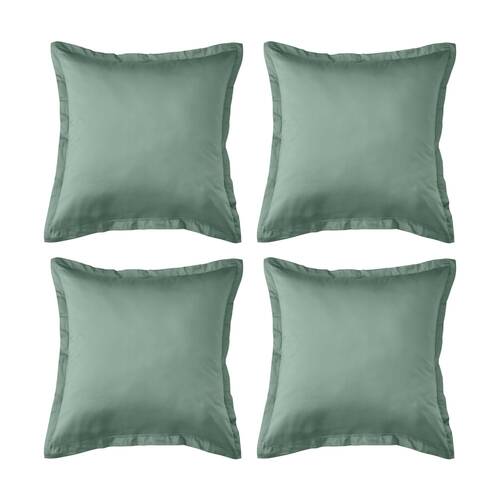 4PK Grosvenor House 500TC Egyptian Cotton Tailored European Pillowcase Slate