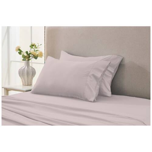 2pc Grosvenor House 500TC Egyptian Cotton Standard Pillowcases Pink 