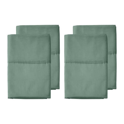 2x 2pc Grosvenor House 500TC Egyptian Cotton Standard Pillowcases Slate Green