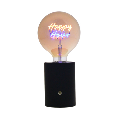 Gibson Gifts LED Text Lamp Happy Hour Home/Room Decor Large 30cm