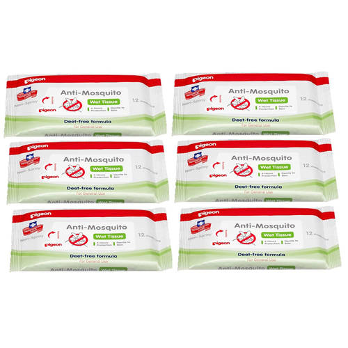 72pc Pigeon Anti-Mosquito Wet Tissue