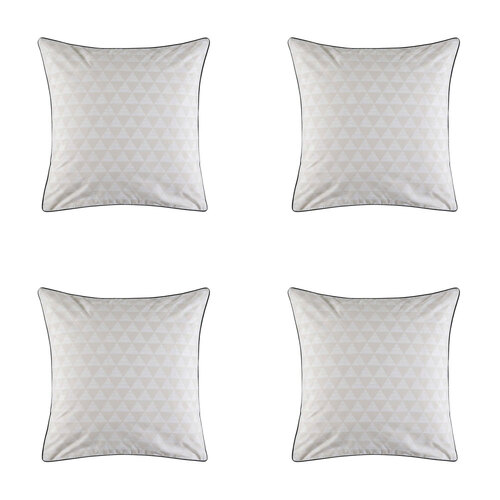 4PK Kas Australia Ryley Euro Throw Pillowcase 65x65cm - Multicoloured