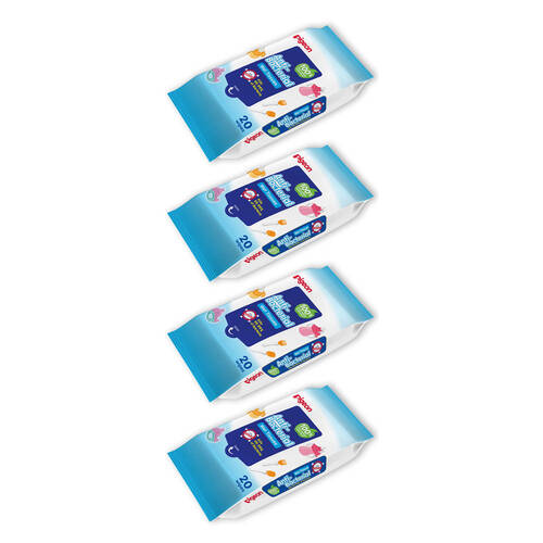 4x 20pc Pigeon Anti-Bacterial Wipes