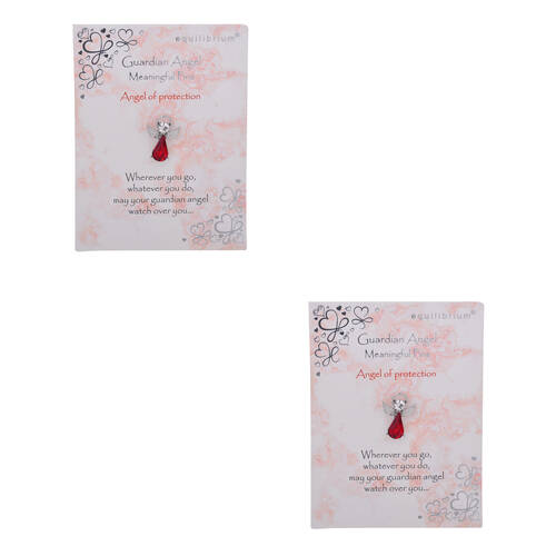 2PK Gibson Gifts Equilibrium Guardian Angel Pin Protection Jewelry
