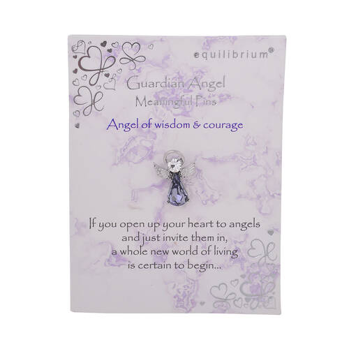 Gibson Gifts Equilibrium Angel Pin Wisdom & Courage Jewelry
