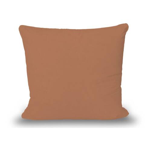 The Lighthouse Washed Cotton European Pillowcase With Double Stitch Clay