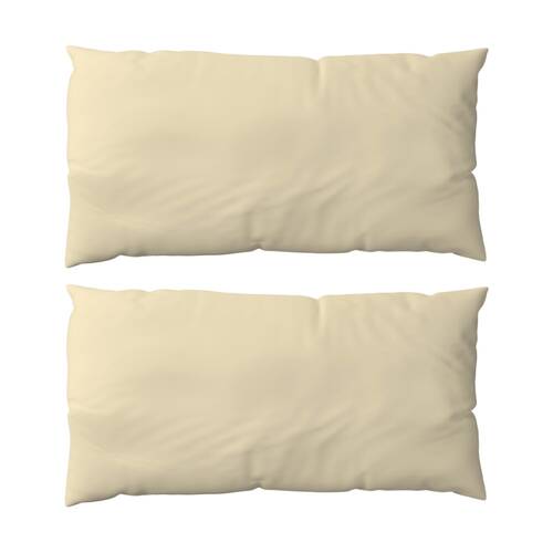 2x 2pc The Lighthouse Washed Cotton Standard Bedding Pillowcases Yellow