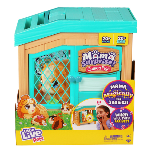 Little Live Pets Mama Surprise Guinea Pigs Playset Kids 4y+