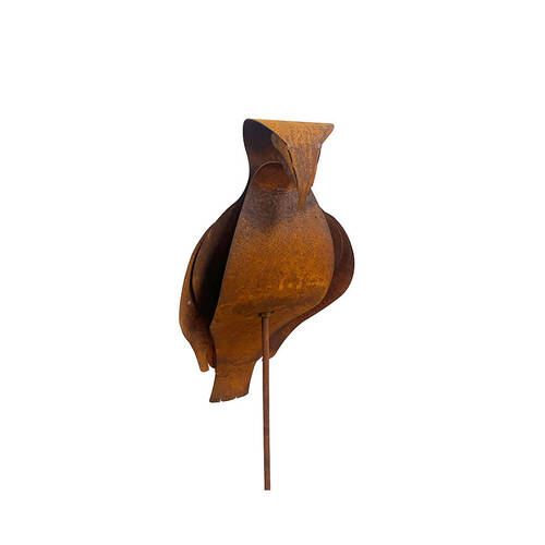 A.FRESCO Mild Steel Eagle Stake 75x59cm Garden Decor - Rust