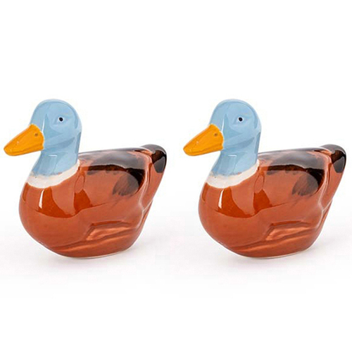 2PK Decorative Float Duck Porcelain Blue Head 14.5cm Sculpture Decor