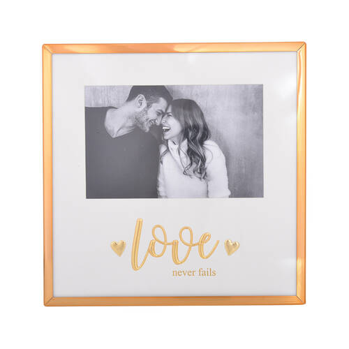 Gibson Gifts Love Gold 6x4 Keepsake Memory Photo Frame Holder