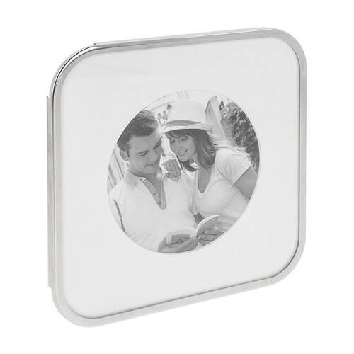 Gibson Gifts Silver Curve 4x4 Keepsake Memory Photo Frame Holder
