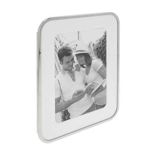 Gibson Gifts Silver Curve 5x7 Keepsake Memory Photo Frame Holder