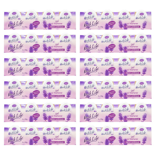 48pc Kwik Life Home/Bathroom Gel Air Freshener 50G - Assorted