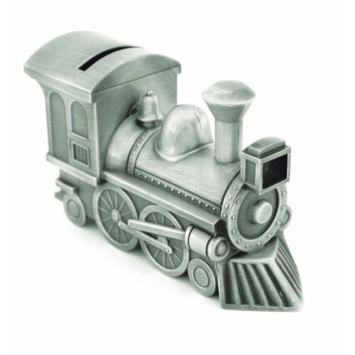 Gibson Gifts Train Pewter Money Bank Home Decor - Silver
