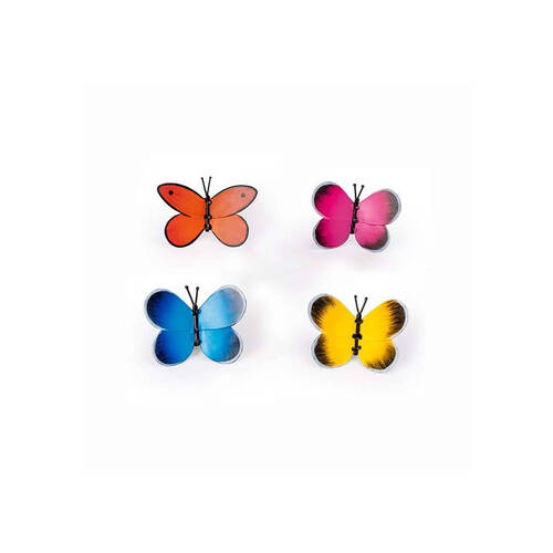 4PK Butterfly Clip Home/Garden/Patio Display Decor - Assorted