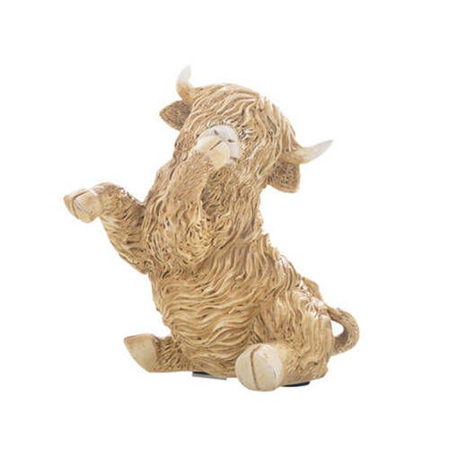 Gibson Gifts Hear/See/Speak Highland Cow Figurines - Assorted