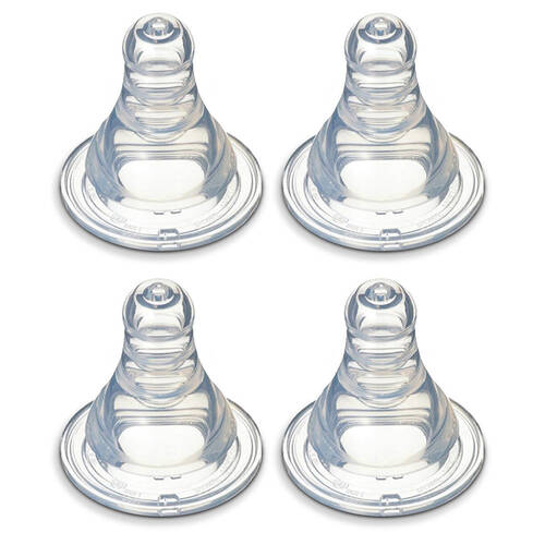 4PK Pigeon Peristaltic Slim Neck Teat - M