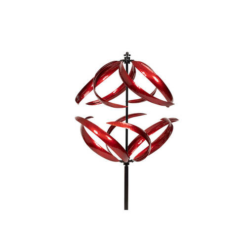 Metal Wind Spinner East West Home Decor 60x205cm - Ruby Red