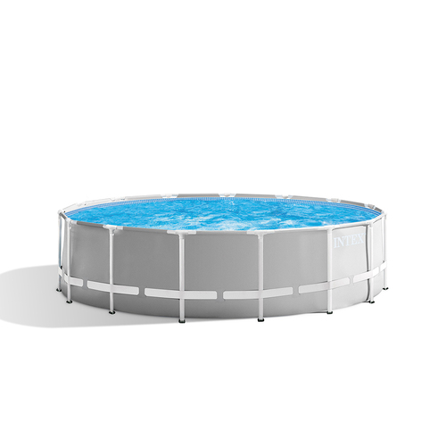 Intex 4.57x1.22m Prism Frame Premium Above Ground Pool Set - Grey