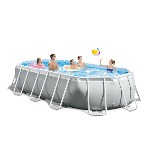 Intex 5.03m Prism Frame Oval Above Ground Swimming Pool Set