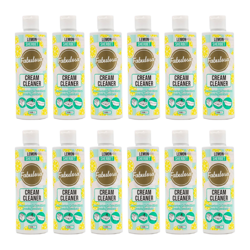 12PK Fabulosa 250ml Home Surface Cream Cleaner Lemon Sherbet