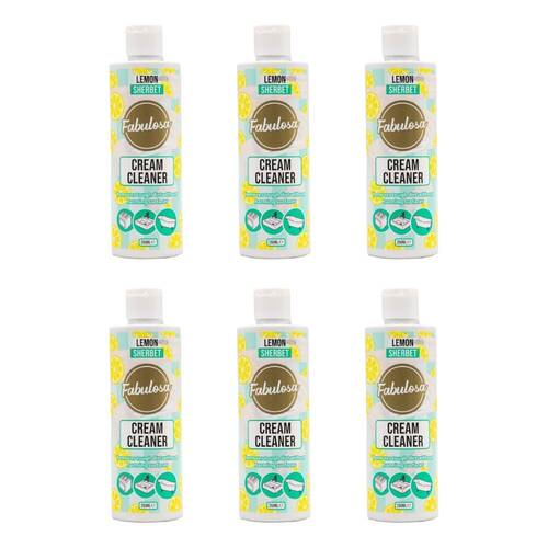 6PK Fabulosa 250ml Home Surface Cream Cleaner Lemon Sherbet