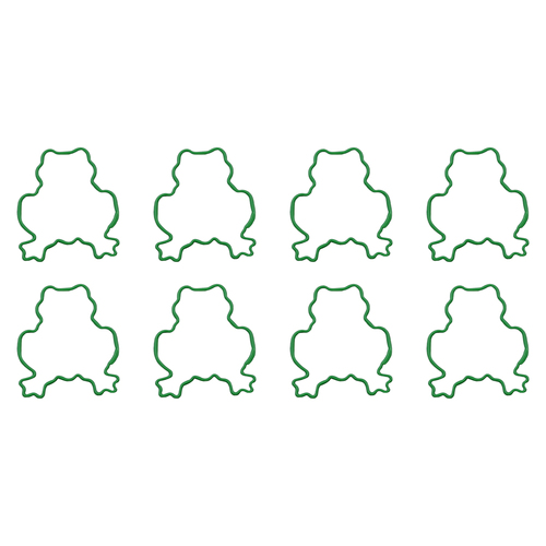 8PK R&M Frog Cookie Cutter Polyresin Coated Steel 7.6cm - Green