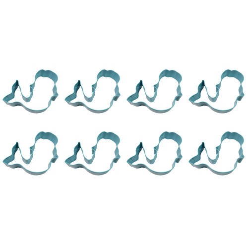 8PK R&M Mermaid Cookie Cutter Polyresin Coated Steel 11.4cm - Blue