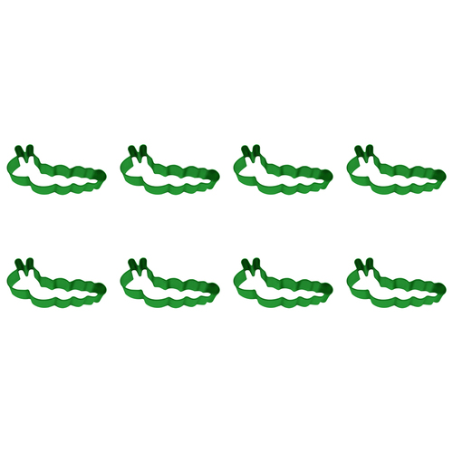 8PK R&M Caterpillar Cookie/Biscuit Cutter 11.4cm - Bright Green