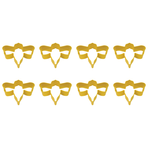 8PK R&M Bumble Bee Cookie/Biscuit Cutter 7.75cm - Yellow