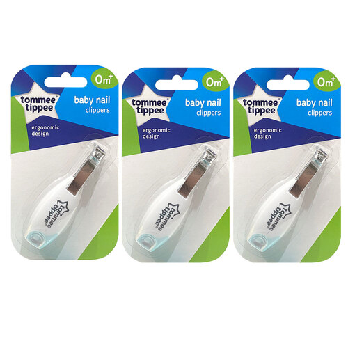 3PK Tommee Tippee Baby Nail Clippers 0m+