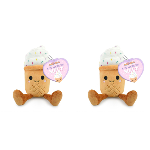 2PK Adorables 18cm Ice Cream Stuffed Plush Kids/Children Soft Toy