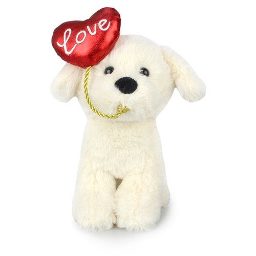 Korimco 20cm Valentines Puppy Love Kids Soft Toy 3y+ Assorted