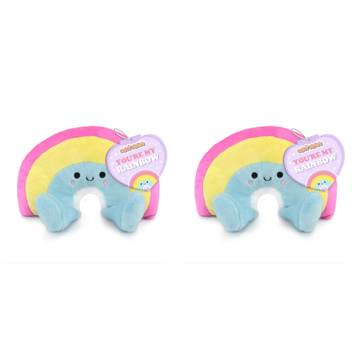 2PK Adorables 23cm Rainbow Stuffed Plush Kids/Children Soft Toy