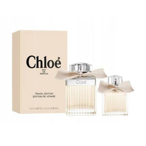 2pc Chloe Signature Women 75ml EDP Spray Bottle 20ml EDP Travel Spray Gift Set