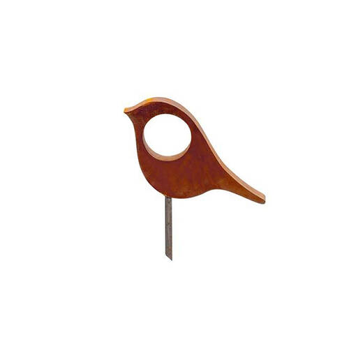 A.FRESCO Steel Bird Sculpture Garden/Patio Decor 40cm - Rust