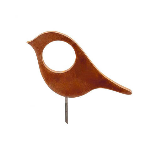 A.FRESCO Steel Bird Sculpture Garden/Patio Decor 80cm - Rust