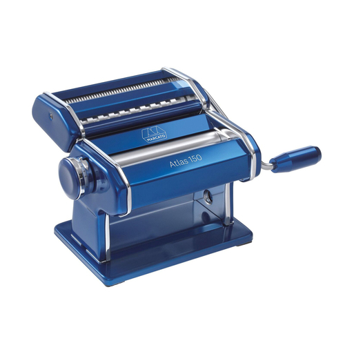 Marcato Atlas 150 Design Aluminum Pasta Machine Maker - Blue