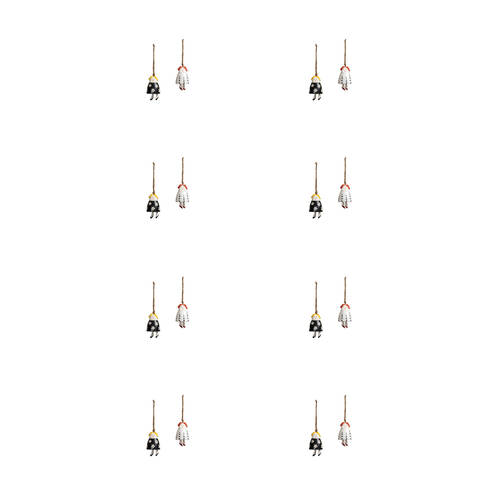8PK A.FRESCO Ceramic Indoor/Outdoor Bell Girls Figurine Small