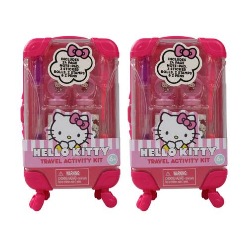 2PK Hello Kitty & Friends Craft Mini Travel Activity Kids Toy Set 6y+