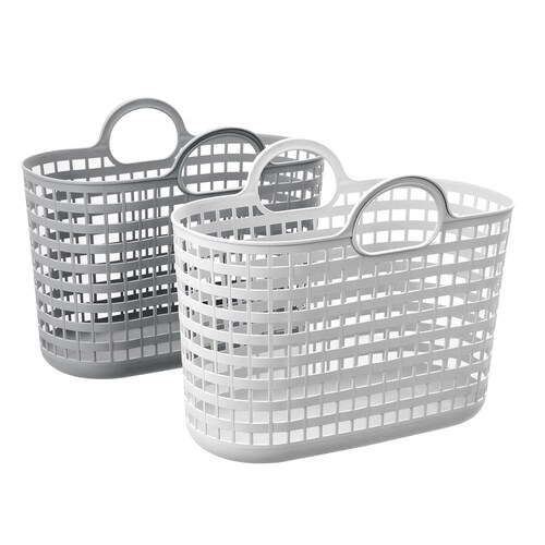 2x Boxsweden 25L/46x36.5cm Flexible Laundry Basket - Assorted